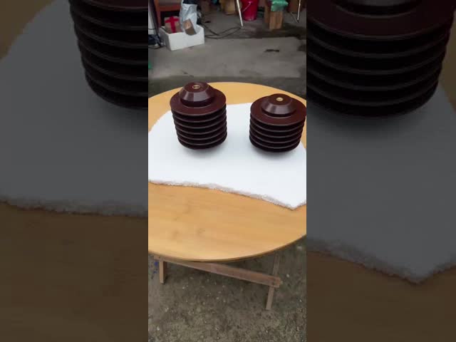 Brown Epoxy Resin Medium Voltage Outdoor Support Insulators with 175mm Length