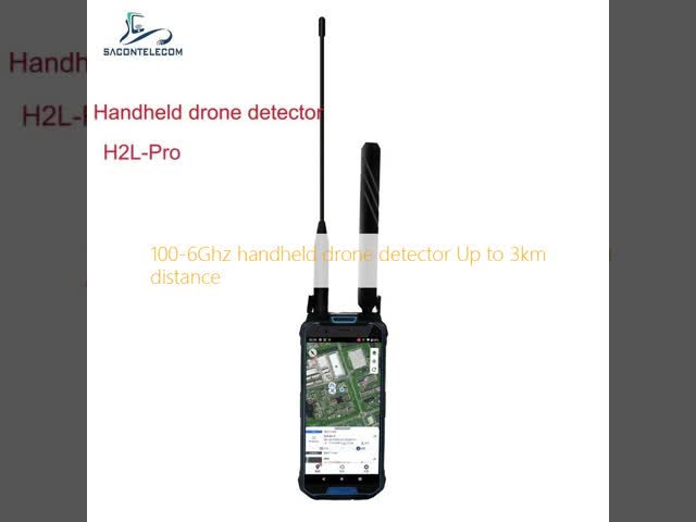 Handheld UAV Drone Detector with 3km Detection Distance Omnidirectional Antenna and Passive Detection for DJI Series
