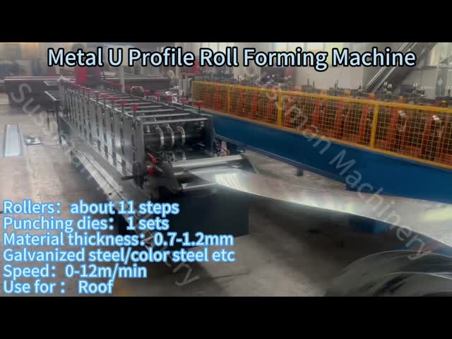 Customized 1.5-3.0mm Thickness Galvanized Steel Carbon Steel U-Shaped Water-Stop Steel Sheet Pile/ Piling Plate Roll Forming Machine For Sale