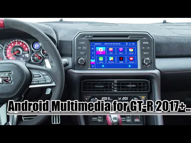 NISSAN Multimedia Interface OEM Android Upgrade for GT-R 2017+Integrated Wireless CarPlay, YouTube, NetFlix,Android Auto
