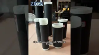 EPDM anti-âge à haute tension, tubes à rétrécissement à froid, isolation extérieure de câbles