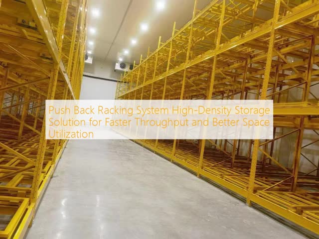 Push Back Racking System High-Density Storage Solution for Faster Throughput and Better Space Utilization