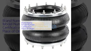 Torpress 21 BR 89457 フランジ接続エアスプリング ダブルコンボリュート PCD 287 MM
