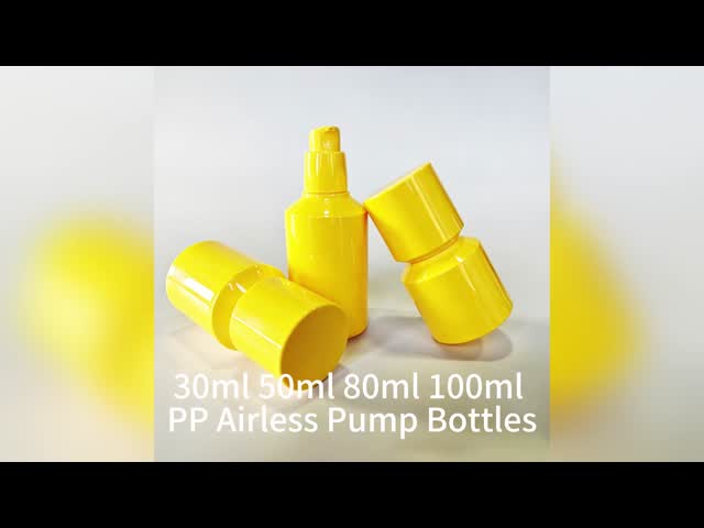 30/50/80/100ml Plastic Airless Bottle with Vacuum Non-Contact Design for Premium Cosmetic-Grade Packaging