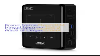 4K nero Mini Portable Projector Dustproof Waterproof Android che traccia il proiettore del DLP