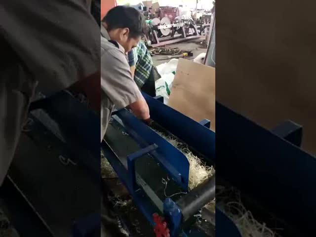 Wood Wool Rope Machine with Easy to Operate 10-30MM Rope Size 450M/H Capacity
