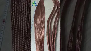Pure Copper Braided Flexible Connector with Nickel Plated Surface and Customized Insulation for Power Distribution