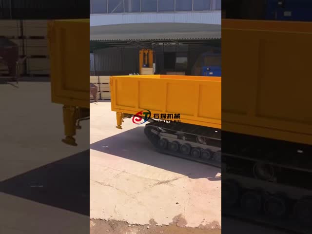 Diesel Engine Farm Mining Hydraulic Track Crawler Mini Dumper Track Transporter 2MT Capacity