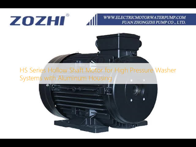 HS Series Hollow Shaft Motor for High Pressure Washer Systems with Aluminum Housing