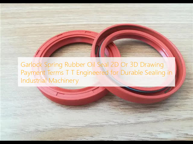 Garlock Spring Rubber Oil Seal 2D Or 3D Drawing Payment Terms T T Engineered for Durable Sealing in Industrial Machinery