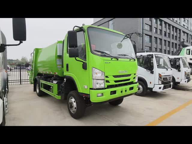 I-SUZU 700P 4x4 RHD 190hp Garbage Compactor Truck and 9m³ Compaction Volume