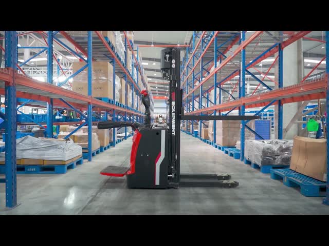 EP RSL16 PRO 1600kg Foldable Lithium Stacker for Narrow Warehouse Aisles