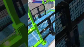 Hot DIP Galvanized 10Mx20M Panoramic Padel Tennis Court with Steel Wire Mesh and Tempered Glass