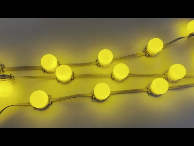 40mm RGB Full Color 24V IP67 PC LED Point Light Outdoor Building Facade Landscape Garden Decoration