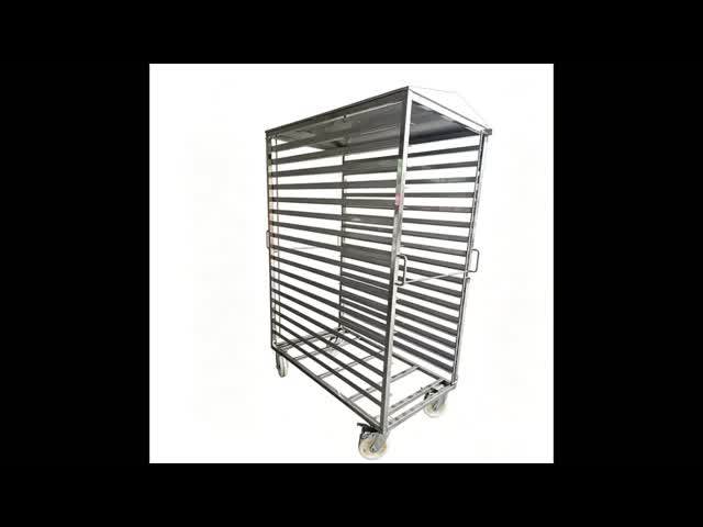 Double Line With Brake And No Brake Stainless Steel 201 304 316 / Aluminium Rack Trolley