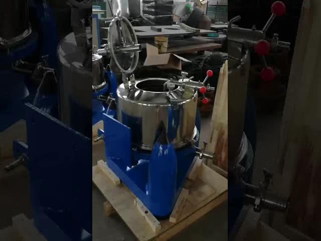 Top Discharge Chemical Manual Type Filtration Basket Centrifuge For Separating Liquid