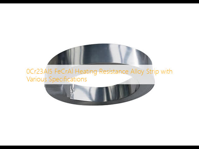0Cr23Al5 FeCrAl Heating Resistance Alloy Strip with 1250°C Max Temperature for Industrial Furnaces in Soft Annealed or Hard Condition
