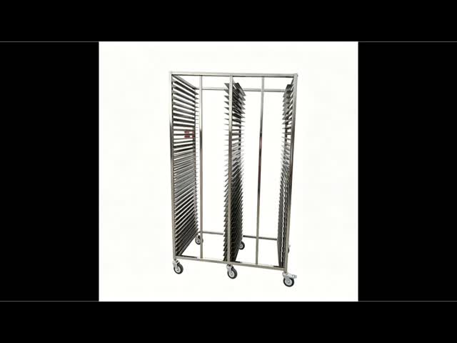 Large Combine Rotary Bread Oven FDA 440lb Baking Rack Trolley