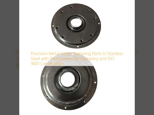 Precision Metal Cover Stamping Parts in Stainless Steel with Progressive Die Stamping and ISO 9001 Certification
