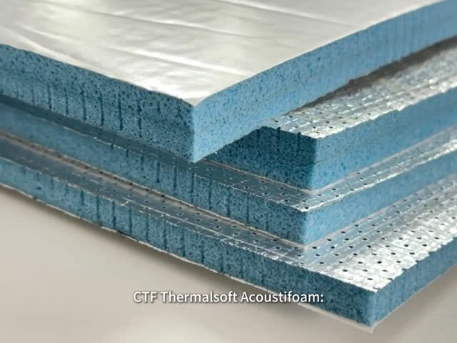 High Performance Semi-open cell polyolefin (PO) foam Acoustic Foam with Aluminum Foil and Adhesive PO