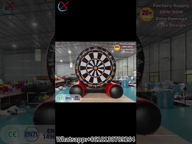 PVC Giant Inflatable Dart Board Game Target Inflatable Foot Darts For Outdoor