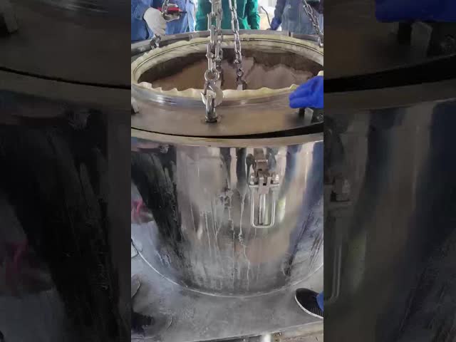 SS316 Industrial Screw Discharge Horizontal Basket Type Centrifuge