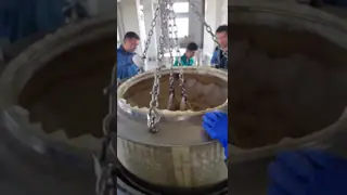 SS316 Industrial Screw Discharge Horizontal Basket Type Centrifuge