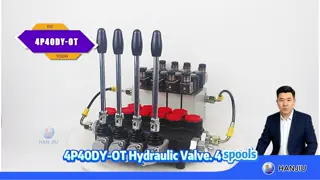 AKON Hydraulic monoblock valve pneumatic-electric valve with 4 spools