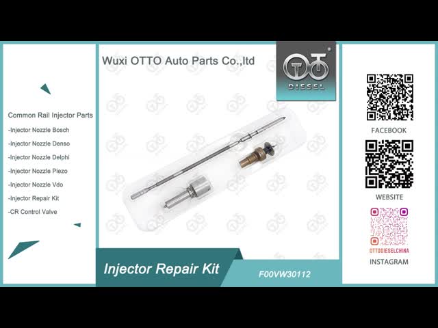 F00VW30112 Injector Repair Kit For Injector 0445110581 Injclude Nozzle F00VW30112