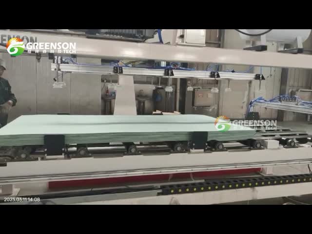 Fast Gypsum Board Strip Cutting Machine For 1200 Mm*2400 Mm Boards Producing 100mm Wide Slats