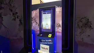 Voice Guidance AI Photo Printing Kiosk With RGB Led Lights And 4x6 Inch Photo Print Sizes Designed For And Fast Photo Printing