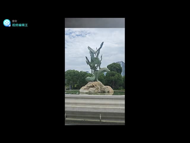 Outdoor contemporary Bronze Sculpture Casting Dolphin For Plaza Decoration
