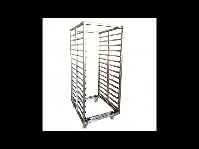 Fast Food 0.7mm Ss304 Bakery Trolley With Trays