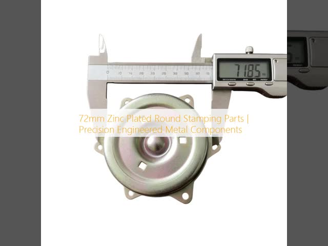 72mm Zinc Plated Round Stamping Parts | Precision Engineered Metal Components