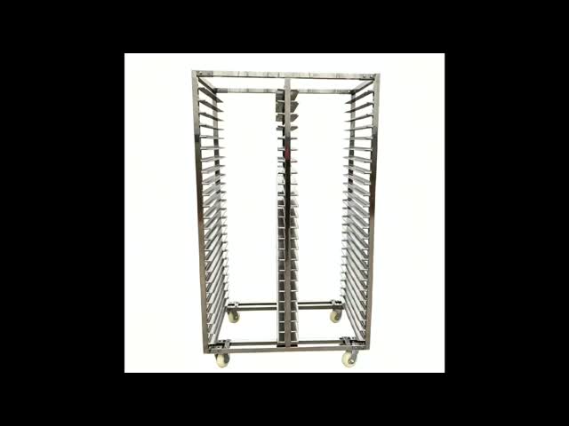 20 Layers Drying Flower Plant 1.2mm Stainless Steel Rack Trolley