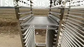20 Layers Drying Flower Plant 1.2mm Stainless Steel Rack Trolley