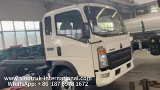 HOWO 140HP Left-Hand Drive Cargo Truck Chassis with 8-12tons Load Capacity