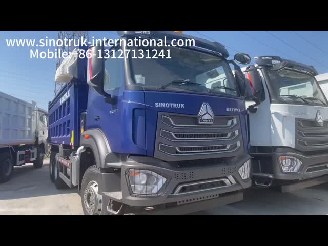 HOWO-NX Dump Truck with 371HP SINOTRUK Engine, Electric Tarpaulin, and Heavy-duty Manganese Steel Cargo Box