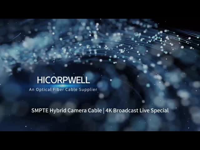 Outdoor Broadcast PUR Camera Cable 3K93C SMPTE 304M 311M 4 Copper Power Electric Hybrid Connector Fiber Cable