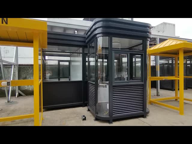 High Standard Elegant Security Guard House Cabin Toll Booth For Garden Optional Window Customizable Security Booth Designed For Various Environments