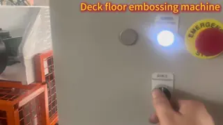 0.8-1.2mm Thickness Popular in USA Deck Floor Embossing Machine for Factory Warehouse Residential Flooring