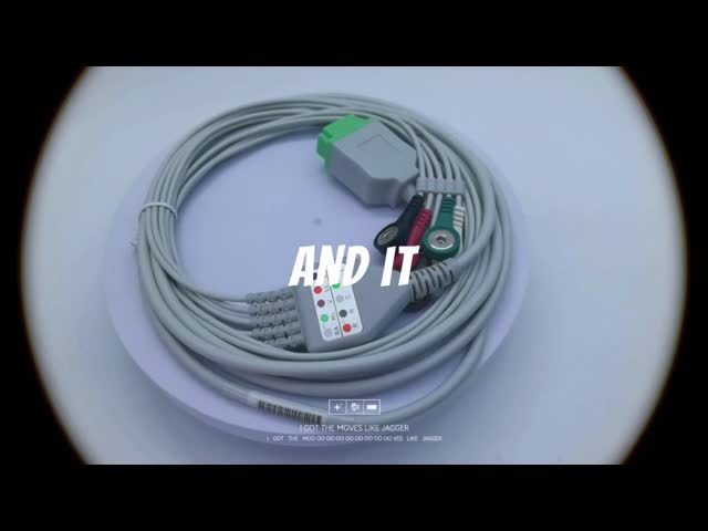GE 5831401 ECG cable 5 lead AHA/IEC 4.7m Length for Dash 2000 patient monitor