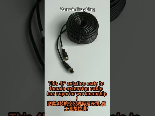 M12 6-Pin Aviation Extension Cable for Streamax IPC Cameras