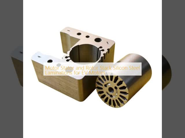 High Permeability Motor Stator and Rotor Stack Silicon Steel Laminations with ±0.01 mm Tolerance and Customizable Thickness for EV Motors