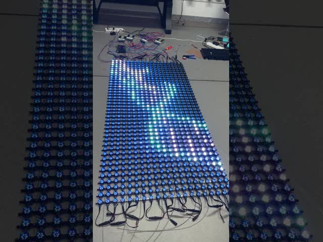 P100 Pixel Pitch Flexible LED Mesh Screen with 3000cd Brightness and IP67 Waterproof for Outdoor Video Walls