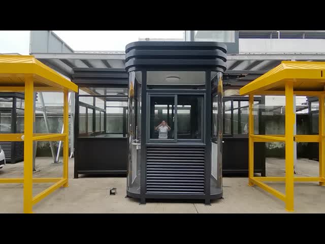 Steel Security Guard House 2000x2500mm Prefabricated Toll Booth