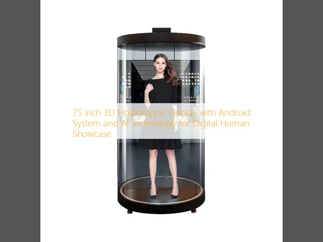 75 inch 3D Holographic Display with Android System and AI Technology for Digital Human Showcase