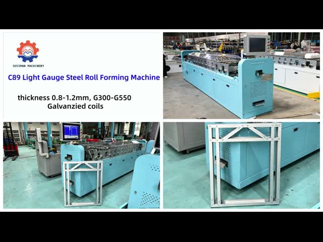 Residential Building Framework C89 Light Gauge Steel Framing Machine Australia Applicable Industrial PLC Control