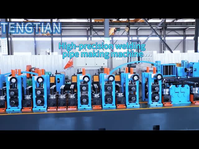 ERW Pipe Mill Welded Pipe Mill with Engine & Motor for Square and Circular Pipes Carbon Steel Welding Pipe Making Machine