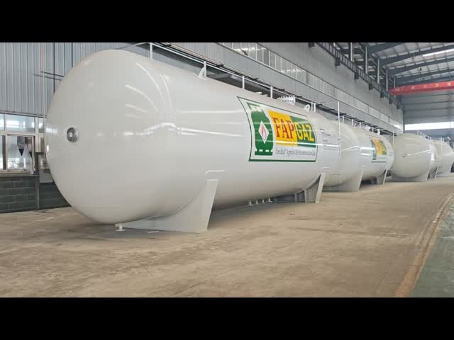 50CBM 25Ton Carbon Steel Horizontal LPG Storage Tank for Conakry Guinea